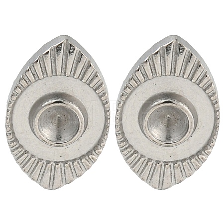 Non-Tarnish 304 Stainless Steel Stud Earring Findings EJEW-P291-11P-1