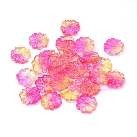 Transparent Glass Beads GLAA-H016-06F-1-1