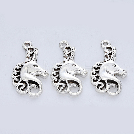 Tibetan Style Alloy Pendants X-TIBE-R316-056AS-RS-1