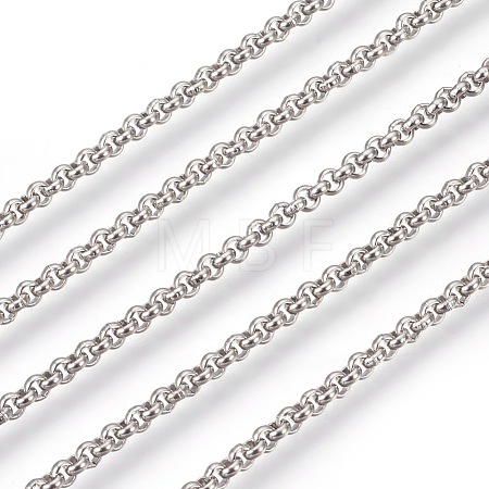 Tarnish Resistant 304 Stainless Steel Rolo Chains CHS-L017-18I-1