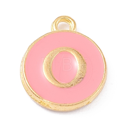 Golden Plated Alloy Enamel Charms X-ENAM-Q437-14O-1