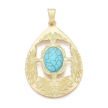Alloy Pave Resin Big Pendants PALLOY-N179-73MG-1
