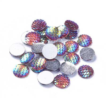 Resin Cabochons CRES-Q191-HA023-8-1