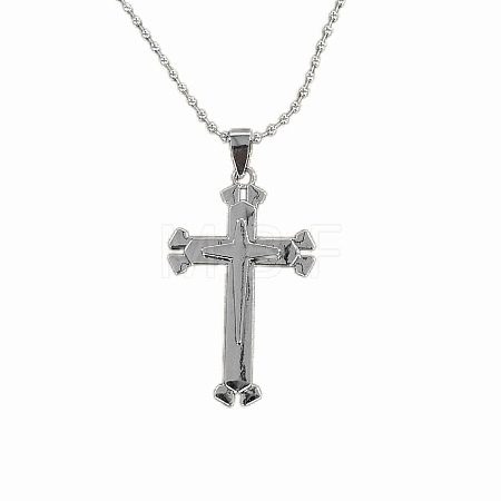 Cross Alloy Pendant Necklaces for Men FS-WG5CDA8-03-1