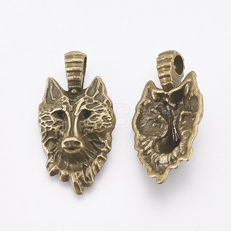 Tibetan Style Alloy Pendants TIBEP-WH0001-01AB-NF-1