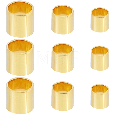 Brass Tube Crimp Beads KK-SC0005-41-1