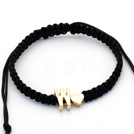 Alloy Beads Braided Bead Bracelets FS-WGADCE6-23-1