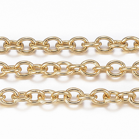 3.28 Feet Ion Plating(IP) 304 Stainless Steel Cable Chains X-CHS-H009-04G-1
