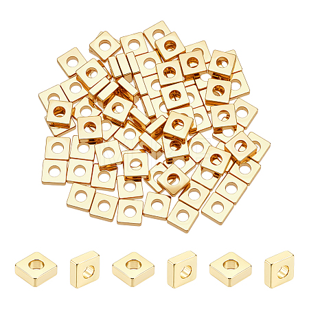 80Pcs Brass Spacer Beads KK-UN0005-10-1