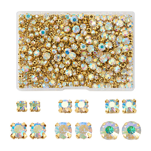 Yilisi 780Pcs 6 Style Sew on Rhinestone DIY-YS0001-44-1