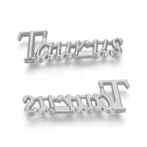 Silver Color Plated Alloy Cabochons PALLOY-WH0068-08S-E-1