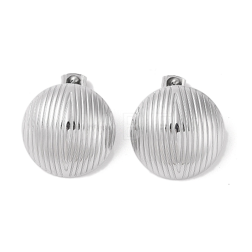 Non-Tarnish 304 Stainless Steel Stud Earrings for Women EJEW-S227-29P-1