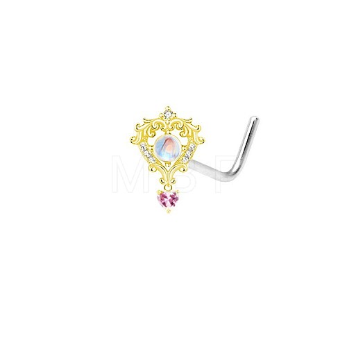 Brass Rhinestone Nipple Rings WG50E44-24-1