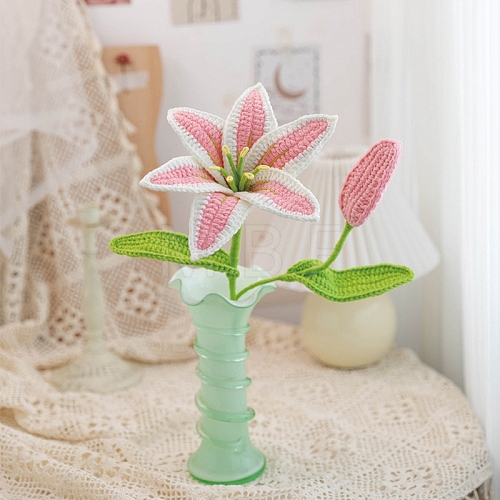 DIY Lily Flower Knitting Kits for Beginners PW-WGA01C2-07-1