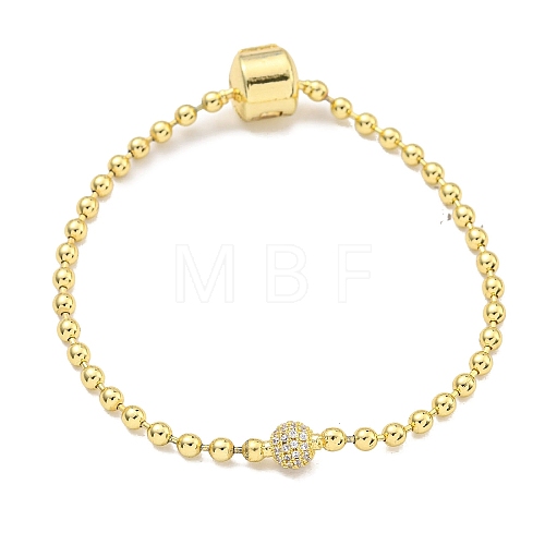 3MM Brass European Style Ball Chain Bracelets for Jewelry Making BJEW-G703-06G-1