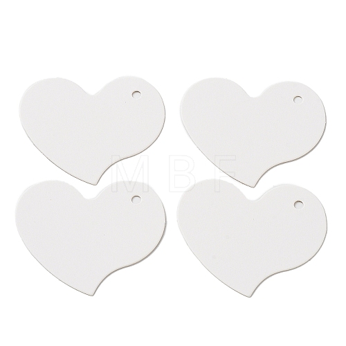 100Pcs Heart Shaped Paper Blank Price Tags CDIS-P008-01B-1