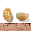 Natural Yellow Jade Oval Display Decorations G-F774-01B-3