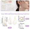 12Pcs Brass Earring Hook DIY-CN0002-62-2