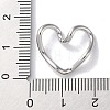 Rack Plated Brass Heart Links KK-Z039-33P-3