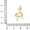 Brass with Crystal Rhinestone & Red Enamel Pendants RB-CBA6830-13G-3