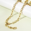 8MM Brass Rolo Chain Necklaces NJEW-L013-12G-1