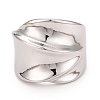 Non-Tarnish 304 Stainless Steel Textured Chunky Ring for Men Women RJEW-B040-22P-2