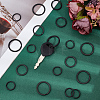 30Pcs 3 Styles Iron Split Key Rings KEYC-CY0001-03-4
