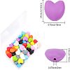 48Pcs 12 Colors Food Grade Eco-Friendly Silicone Beads SIL-CA0001-43-2