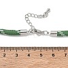 Ployester Core-Wrapped Round Cord Necklace Making KK-CBACFA2-03P-23-3
