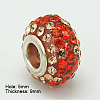 Resin Rhinestone European Beads GPDL-C004-11S-2