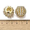 Rhinestone Brass Beads KK-D295-08G-02-2