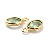Eco-Friendly Brass with Glass Pendants X-KK-K268-01Q-3