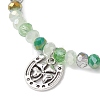 5Pcs Alloy Clover Charm Bracelets BJEW-JB11727-4