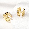 Brass Cuff Earrings EJEW-C186-08G-2