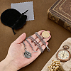 Brass Empty Bead Cage Pendant Decorations HJEW-PH02541-3