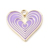 Eco-Friendly Brass Enamel Pendants KK-K255-13G-2