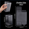  24Pcs Rectangle Transparent Plastic PVC Box Gift Packaging CON-NB0002-15B-2