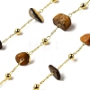 Handmade Natural Tiger Eye Chip Beaded Chains CHC-F020-09G-11-1