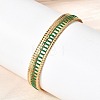 304 Stainless Steel Enamel Open Cuff Bangles BJEW-K264-07G-1