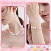 700Pcs 7 Colors UV Plating Opaque Acrylic Beads MACR-YW0004-82-6