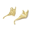 Teardrop Brass Stud Earrings EJEW-R162-11G-2