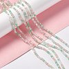 Electroplate Glass Beads Strands EGLA-S192-001A-B13-2