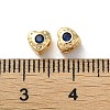 Valentine's Day Brass Micro Pave Cubic Zirconia Beads KK-P256-10G-03-3