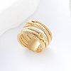 304 Stainless Steel Twisted Wire Design Finger Rings DM2174-7-1