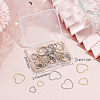 60Pcs 6 Style 304 Stainless Steel Linking Ring STAS-SC0004-53-6