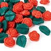 DIY Rose Flower Nursing Necklaces Making Kit for Kids Chewing Teething DIY-TA0006-35-13