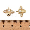 Brass Micro Pave Cubic Zirconia Pendants KK-K374-18G-3
