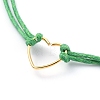Adjustable Waxed Cotton Cord Bracelets X-BJEW-JB05064-4