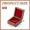Wood Commemorative Coin Storage Magnetic Boxes CON-WH0133-009A-2