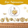 9Pcs 9 Style Brass Pendant Sets ZIRC-SZ0001-48-2